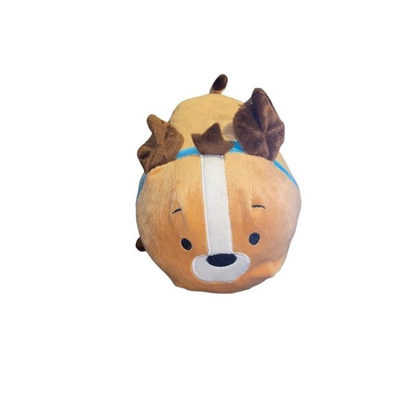 7" BUN BUN Spotted Brown/White Dog Stackable Plush Animal 2014 LNWOTs - Picture 1 of 7